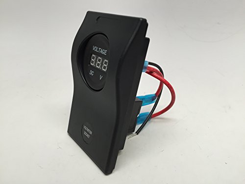 Marine Boat Rv Voltmeter Socket Panel 5a Breakers Rubber Pad 5-30vdc Indicator