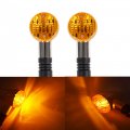 Gxywady 2x Motorcycle Front Rear Turn Signal Lights Signals Amber Chrome
