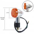 Gxywady 2x Motorcycle Front Rear Turn Signal Lights Signals Amber Chrome