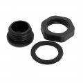 M16 Nylon Male Threaded Cable Gland Screw End Cap Cover Black 10pcs 