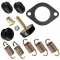Caltric Exhaust Muffler Silencer Kit Compatible With Polaris Ranger 500 Efi 4x4 2009