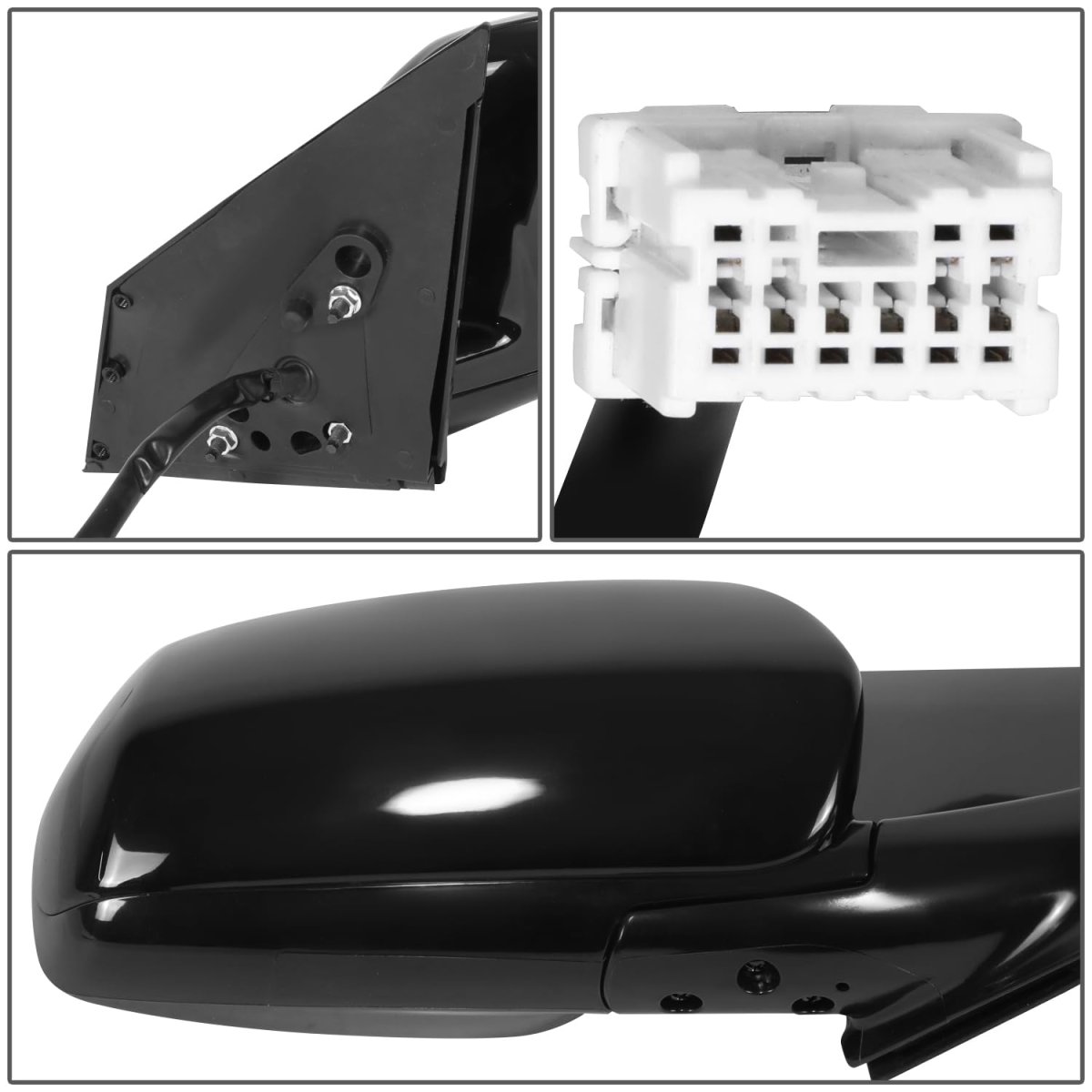 Ni1321175 Side Door Power Mirror With Heated Memory For Nissan Murano 2003-2004 Passenger Right Paint To Match Black