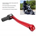 Qiilu Kick Starter Motorcycle Lever Pedal Dirt Bike Sensitive Cnc Aluminium Universal Motorbike Accessory Red