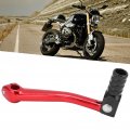 Qiilu Kick Starter Motorcycle Lever Pedal Dirt Bike Sensitive Cnc Aluminium Universal Motorbike Accessory Red