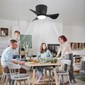 Gesum Ceiling Fan With Lights 22 Lnch Small Light 3 Reversible Blades Low Profile For Kitchen Bedroom Dining Room Colors 6