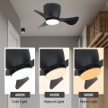 Gesum Ceiling Fan With Lights 22 Lnch Small Light 3 Reversible Blades Low Profile For Kitchen Bedroom Dining Room Colors 6