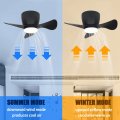 Gesum Ceiling Fan With Lights 22 Lnch Small Light 3 Reversible Blades Low Profile For Kitchen Bedroom Dining Room Colors 6