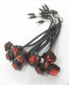 10 New 12v 3 4 Red Led Marker Clearance Lights For Trailer Truck Rv -24020 