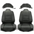 Kuafu Synthetic Leather Seat Covers Compatible With 1993-1996 Toyota Supra Mk4 Mkiv Black Replacement