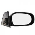 Partomotive For 95-99 Tercel Rear View Mirror Manual Non-folding Black Textured Right Side 
