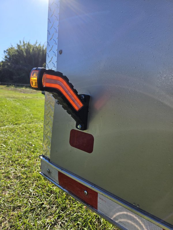 Led Marker Lights Edgemarker Set Of 2 Amber Red Modern Style Trailer And Truck European Look Waterproof Rv Camper Boat Enclosed