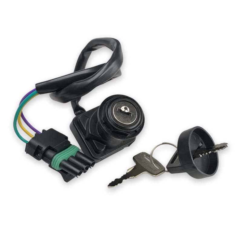 Can Am Traxter 1999 To 2004 Replacement Ignition Switch 710000042 Three Position With Two Keys Fits Factory Wire Harness
