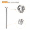 Uxcell 10-24x2-1 2 Button Head Socket Cap Screws 20pcs 304 Stainless Steel Fasteners Hex Bolts Full Thread Drive