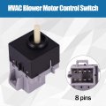 Hvac Blower Motor Control Switch Fits For 2008-2015 Peterbilt 384 Replace 599-5000 Q21-6012