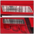 Ocpty Tail Light Assembly Pair Replacement For Toyota Camry 2012-2014 Black Housing Red Lens Driver Passenger Side