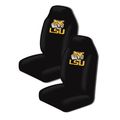 Two Officially Licensed Ncaa Universal Fit Highback Seat Covers Lousiana State Tigers 