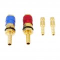 Welding Gas Quick Release 9mm Connect Brass 2pcs 8mm Water Cooled Adapter Connector Fitting For Tig Torch