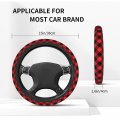 Foruidea Buffalo Plaid Seamless Car Steering Wheel Cover Neoprene Automotive Anti Slip And Sweat Absorption Auto Wrap Fit Most