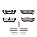 Z36-981 Rear Carbon Fiber Ceramic Brake Pad Set For Jeep Wrangler Liberty And Tj Truck Tow With Installation Hardware