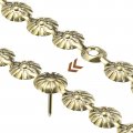 Uxcell 10pcs Upholstery Tacks Strips 1meter Flower Decorative Nail Trims For Sofa Headboard Chair Furniture With Nails 11mm