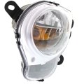 Turn Signal Light For Fiat 500 2012 2013 2014 2015 2016 2017 2018 2019 Driver Side Clear Lens Capa Certified Chrome Trim 