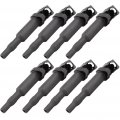 Coil Pack Uf592 Set Of 8 Ignition Compatible 2007-2011 For 323i 2 5l