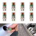 Universal Car Wheel Tire Valve Caps Auto Stem Pressure Guage Cap Sensor Monitoring Indicators Alert Diagnostic Tools