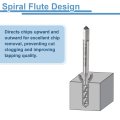 4pcs Spiral Flute Thread Taps 10-32 Unf 2b Machine Threading Tap Bit Uncoated Screw Tapping Repair Tool M2 High-speed Steel Hss