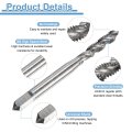 4pcs Spiral Flute Thread Taps 10-32 Unf 2b Machine Threading Tap Bit Uncoated Screw Tapping Repair Tool M2 High-speed Steel Hss