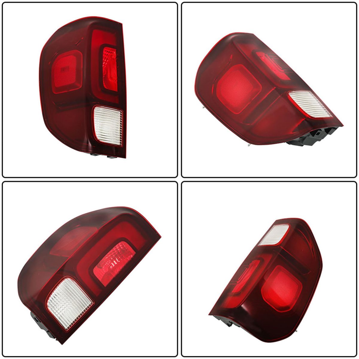 Left Side Rear Brake Tail Light Assembly Replacement For Ridgeline 2017 2023 Part Number 33550t6za02 Red And Clear Plastic Lens