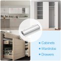 Uxcell 2pack Push To Open Door Latch Aluminum Alloy Magnetic Latches For Hidden Cabinets Rv Drawers Kitchen Cupboard Silver