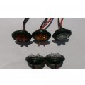 Polarlander Yellow Rear Front Side Led Light Truck Trailer 12 24 Volt Waterproof Round Marker