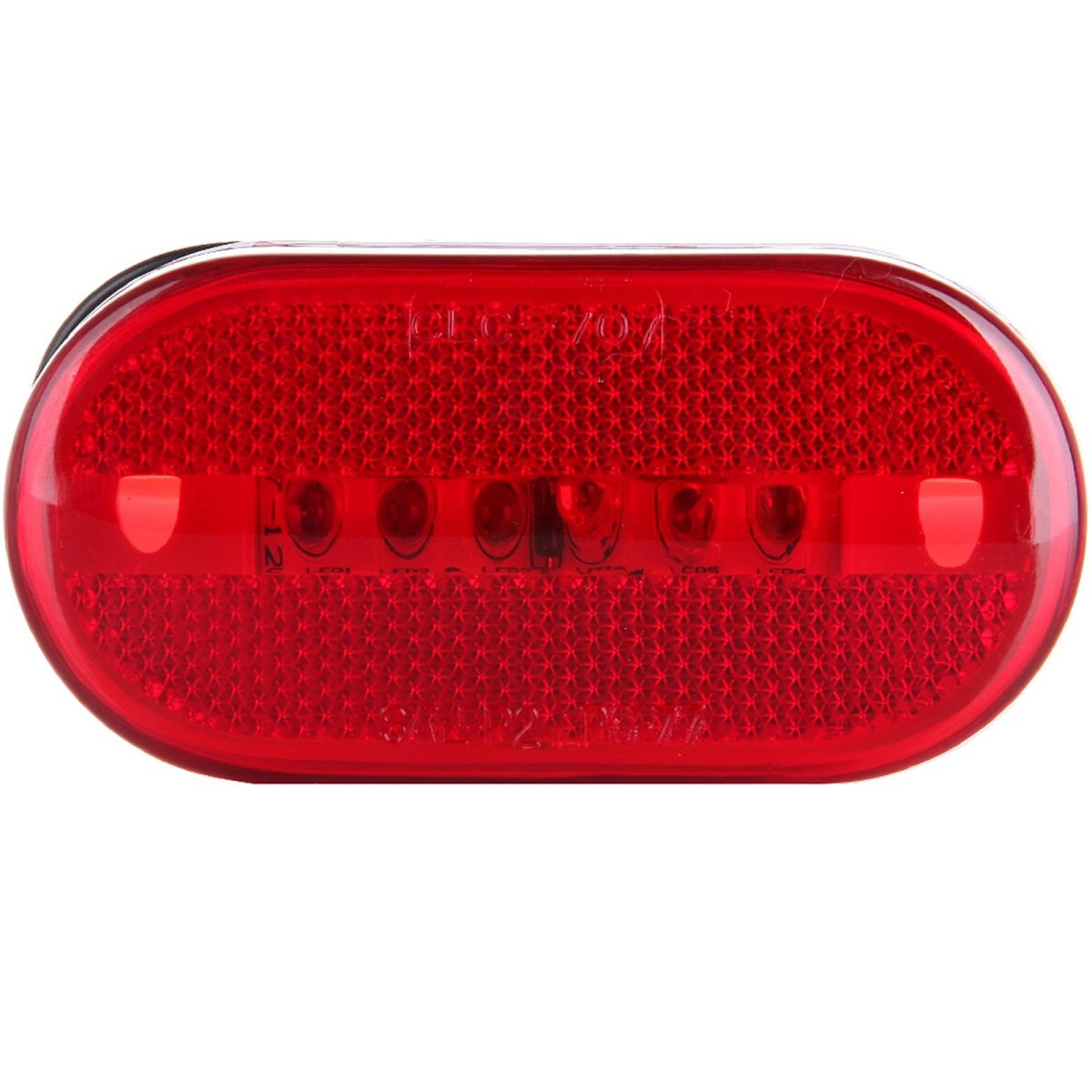 5 Pack 6 Led Rectangular Trailer Amber Side Marker Clearance Lights Waterproof Universal Mount Surface For Trucks Rvs And Vans