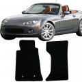 Floor Mat For 2006-2015 Mazda Miata Mx-5 Factory Fitment Mats Carpet Front Rear Black 2pc Nylon By Ikon Motorsports 2007 2008