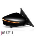 Auto Dynasty Ni1321298 Factory Style Passenger Right Side Mirror Manual Folding Power Adjust Heated Glass Turn Signal Blind