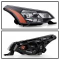 Acanii For 2009-2010 Ford Focus Se Ses Coupe W Black Trim Headlight Headlamp Assembly Replacement Passenger Side