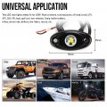 White Led Rock Lights 6 Pcs Pack Single Pure Underglow Wheel For Jeep Jk Suv Trucks Rzr Jl Xj Utv Atv Tj Off Road Car Boat Glow