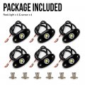 White Led Rock Lights 6 Pcs Pack Single Pure Underglow Wheel For Jeep Jk Suv Trucks Rzr Jl Xj Utv Atv Tj Off Road Car Boat Glow