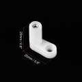 Uxcell 20pcs Circuit Board Pcb Spacers L Shape Insulated Plastic Fixed Mounting Feet White 0 8 Supporting Height With M3 Screw