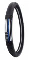 Elektroplate Police Thin Blue Line Premium Steering Wheel Cover Medium Fits Mid-size Suvs And Trucks