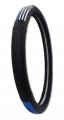 Elektroplate Police Thin Blue Line Premium Steering Wheel Cover Medium Fits Mid-size Suvs And Trucks
