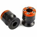 Motorcycle 10mm Aluminum Carbon Fiber Swingarm Sliders For Kawasaki Ninja 250 Er6 Z Er6f Orange