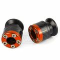 Motorcycle 10mm Aluminum Carbon Fiber Swingarm Sliders For Kawasaki Ninja 250 Er6 Z Er6f Orange