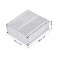 100mm X 97mm 40mm Aluminum Electrical Project Case For Audio Amplifier Silver