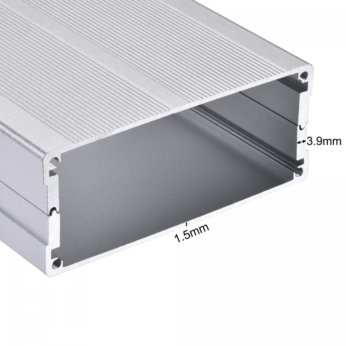 100mm X 97mm 40mm Aluminum Electrical Project Case For Audio Amplifier Silver