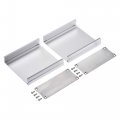 100mm X 97mm 40mm Aluminum Electrical Project Case For Audio Amplifier Silver