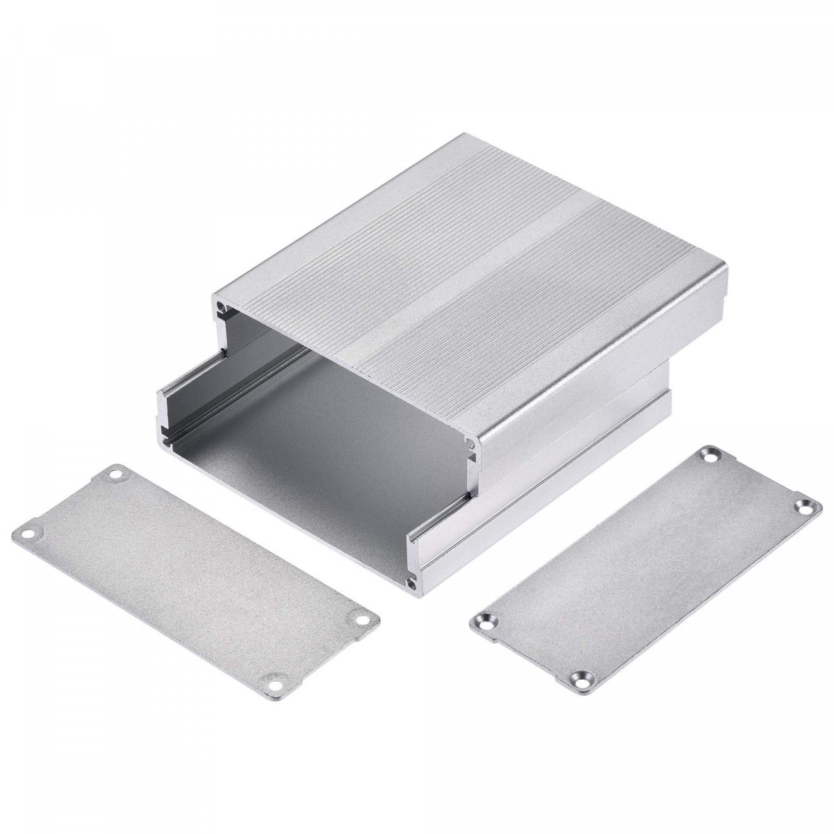 100mm X 97mm 40mm Aluminum Electrical Project Case For Audio Amplifier Silver
