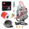 Carburetor Carb And Intake Manifold Boot For Kawasaki Bayou 300 Klf300 C B 2x4 4x4 1996-2005