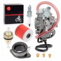 Carburetor Carb And Intake Manifold Boot For Kawasaki Bayou 300 Klf300 C B 2x4 4x4 1996-2005
