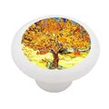 Mulberry Tree By Van Gogh Decorative High Gloss Ceramic Drawer Knob 